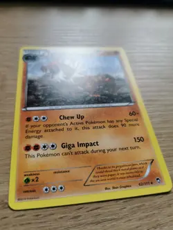Pokemon Tyrantrum 62/111 Furious Fists Non-Holo Rare Card NM Condition - Image 2