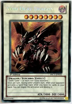 PRC1-EN021 Void Ogre Dragon - Secret Rare 1st Edition Lightly Played YuGiOh Card - Image 1