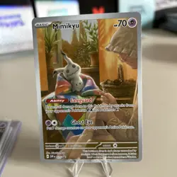 Mimikyu SVP075 Scarlet & Violet Illustration Rare Promo Pokemon Card - Image 1