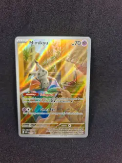 Mimikyu SVP075 Scarlet & Violet Illustration Rare Promo Pokemon Card - Image 1