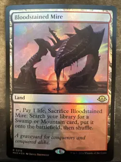 Bloodstained Mire Modern Horizons 3 Foil Card #216 MTG MH3 - Image 1
