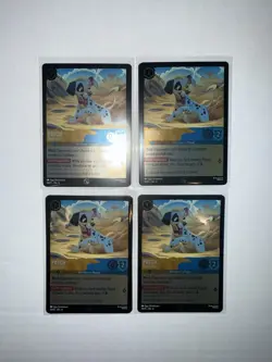 Disney Lorcana Patch-Playful Pup Reign Of Jafar Promo Card X4 - Image 1