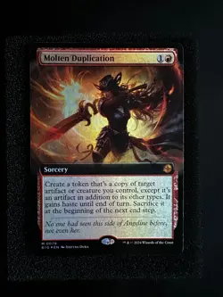 Molten Duplication X1 Mtg Outlaws Of Thunder Junction Nm Foil Extended - Image 1