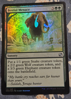 Bestial Menace FOIL Modern Masters MTG Magic - Image 1