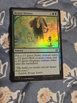Bestial Menace FOIL Modern Masters MTG Magic - Image 3