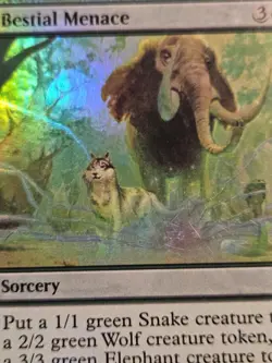 Bestial Menace FOIL Modern Masters MTG Magic - Image 4