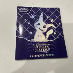 Pokemon Paldean Fates Player's Guide ETB Booklet Mimikyu - Image 1
