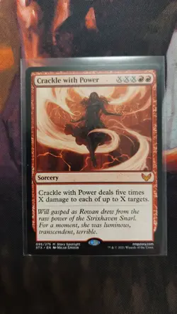 MTG - Crackle with Power - Strixhaven: School of Mages - NM - Image 1