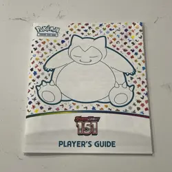 Pokemon 151 Player's Guide ETB Booklet Snorlax - Image 1