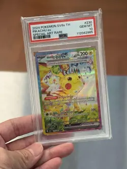 2024 POKEMON THAI SV8S T-STELLAR LIGHTNING 230 PIKACHU EX SPECIAL ART RARE PSA10 - Image 1
