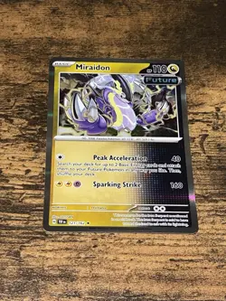 Pokemon TCG Temporal Forces - Miraidon 121/162 - Holo Rare - NM - Image 1