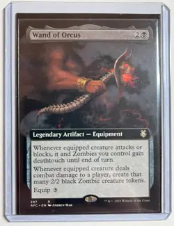 NM Wand of Orcus (Normal)(Extended Art) MTG Adventures in the Forgotten Realms - Image 1
