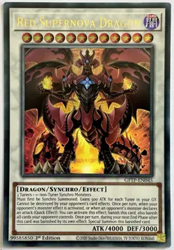 GTFP-EN045 Red Supernova Dragon - Ultra Rare 1st Edition Near Mint YuGiOh - Image 1