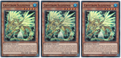 3x Crystron Sulfefnir - (RATE-EN021 - Unltd Ed - Super Rare) - NM - Yugioh - Image 1