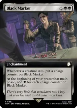 MTG - Black Market (Extended Art) - - Light Play - Foil - Image 1