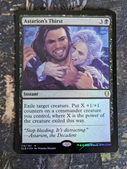 MTG Card: Astarion's Thirst (CL: Battle for Baldur's Gate) FOIL - Image 1