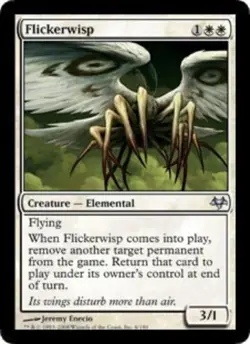 Near Mint, English - 1 x MTG Flickerwisp - Foil Eventide - Image 1