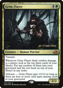Grim Flayer - Foil Prerelease Promo EMN NM MTG - Image 1