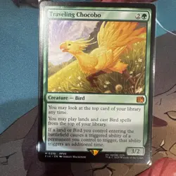 2025 MAGIC THE GATHERING FINAL FANTASY #0210 TRAVELING CHOCOBO NM - Image 1