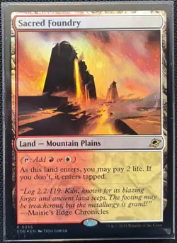 MTG Edge Of Eternities Sacred Foundry Foil (Rare) - Image 1