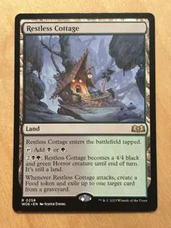 MTG Magic the Gathering Restless Cottage Wilds of Eldraine NM - Image 1