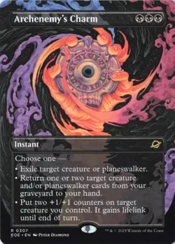 Archenemy's Charm (Borderless) Edge of Eternities Regular - NM #307 MTG EOE - Image 1