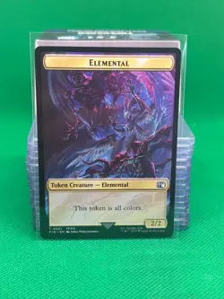 Elemental 0021 / Hero 0009 Token - Final Fantasy - FIN - MTG - Image 2