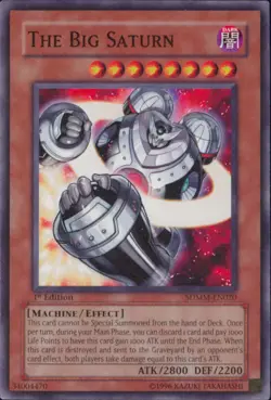 Yugioh The Big Saturn #SDMM-EN020 Structure Deck: Machina Mayhem 1st Edition - Image 1