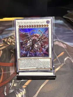 Yu-Gi-Oh! Hot Red Dragon Archfiend King Calamity 1st Ed. DUPO-EN059 Ultra LP x1 - Image 1