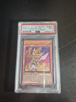 Yugioh - Psa 10 Lemon Magician Girl - Mvp1-ens51 Secret Rare 1st Edition - Image 1