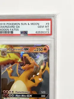 Pokemon CHARIZARD GX Sun & Moon Hidden Fates Holo RARE Card PSA 10 GEM MINT🔥 - Image 5