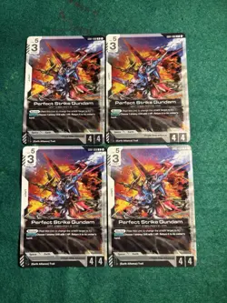 gundam card game Perfect Strike Gundam GD01-068 PLAYSET - Image 1
