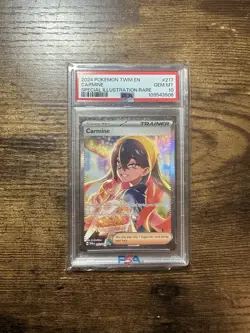 PSA 10 Carmine 217/167 SIR Twilight Masquerade TWM Pokemon Card - Image 1