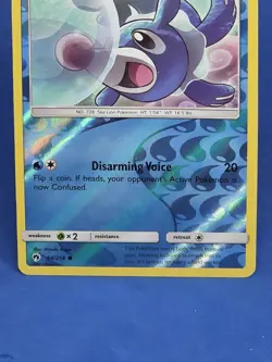Popplio Reverse Holo 64/214 Lost Thunder Alolan Pokemon Card Tcg Ccg 2018 - Image 4