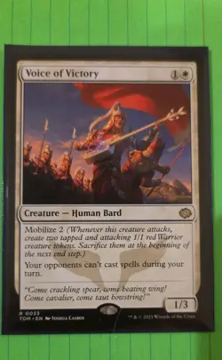 MTG Voice of Victory Mint Tarkir Dragonstorm R #33 - Image 1