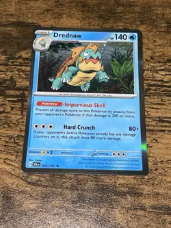Drednaw 044/142 Stellar Crown Holo Pokemon Card - NM - Image 1