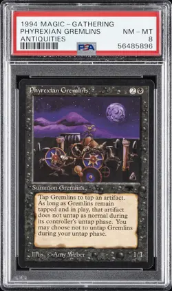1994 MTG ANTIQUITIES PHYREXIAN GREMLINS PSA 8 - Image 1