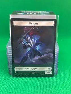 Hero 3 / Knight 10 Final Fantasy Token (FIN) MTG Regular NM - Image 2