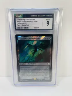 MTG Screeching Scorchbeast (Surge Foil) Universes Beyond: Fallout - 0577 - CGC 9 - Image 1