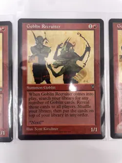 Magic the Gathering MTG Visions - Goblin Recruiter - Creature Red x4 - Image 4