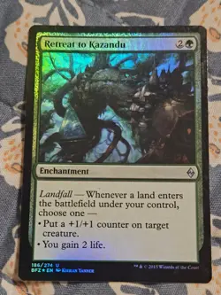 Retreat to Kazandu FOIL Battle for Zendikar MTG Magic - Image 1