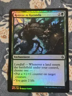 Retreat to Kazandu FOIL Battle for Zendikar MTG Magic - Image 2