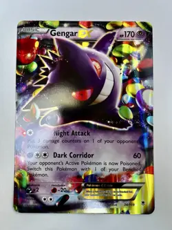 Pokemon Gengar EX 34/119 NM-MT XY Phantom Forces Jumbo 2014 - Image 1