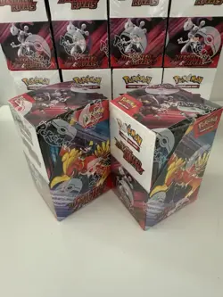 Pokemon TCG Destined Rivals Sealed HALF Booster Box 18 Packs x 2 Pair (36 Packs) - Image 1