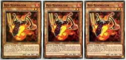 3 x HSRD-EN016 Red Resonator - Common 1st Edition Near Mint YuGiOh Cards - Image 1