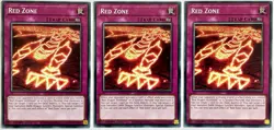 3 x SDCK-EN033 Red Zone - Common 1st Edition Near Mint YuGiOh Cards - Image 1