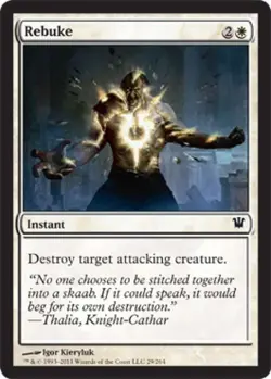 Rebuke - Medium Play MTG Innistrad - Image 1