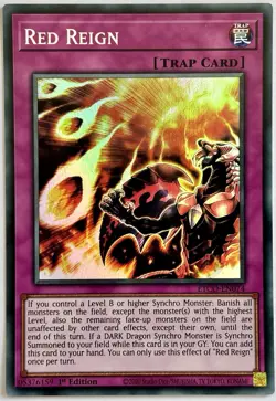 ETCO-EN074 Red Reign - Super Rare 1st Edition Near Mint YuGiOh Card - Image 1