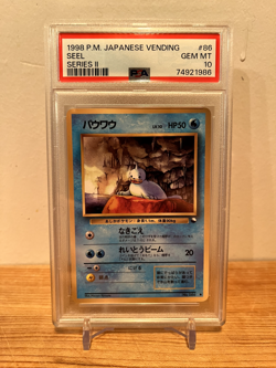 1998 Pokemon Japanese Vending Series 2 II #86 Seel PSA 10 graded card - Image 3