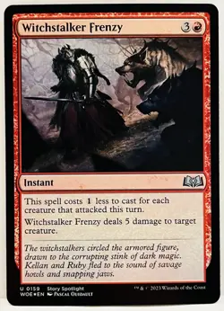 Witchstalker Frenzy -#159-MTG-Wilds of Eldraine-FOIL-NM - Image 1